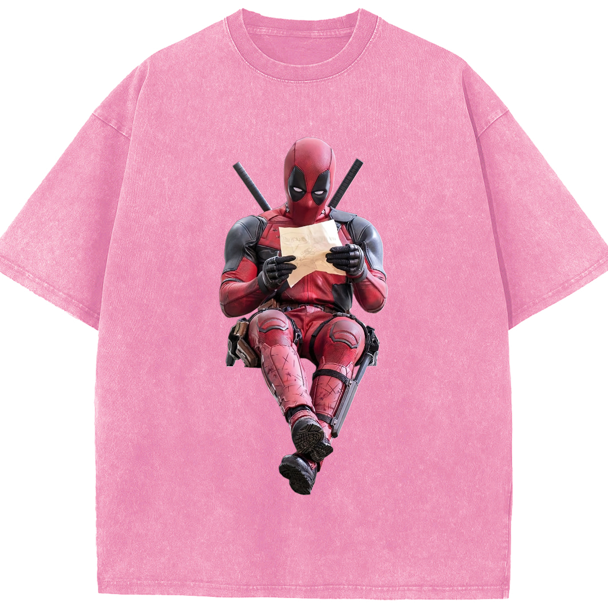 （画像用） Deadpool デッドプール 綿100% ヴィンテージ風 半袖Tシャツ（フロントプリント）